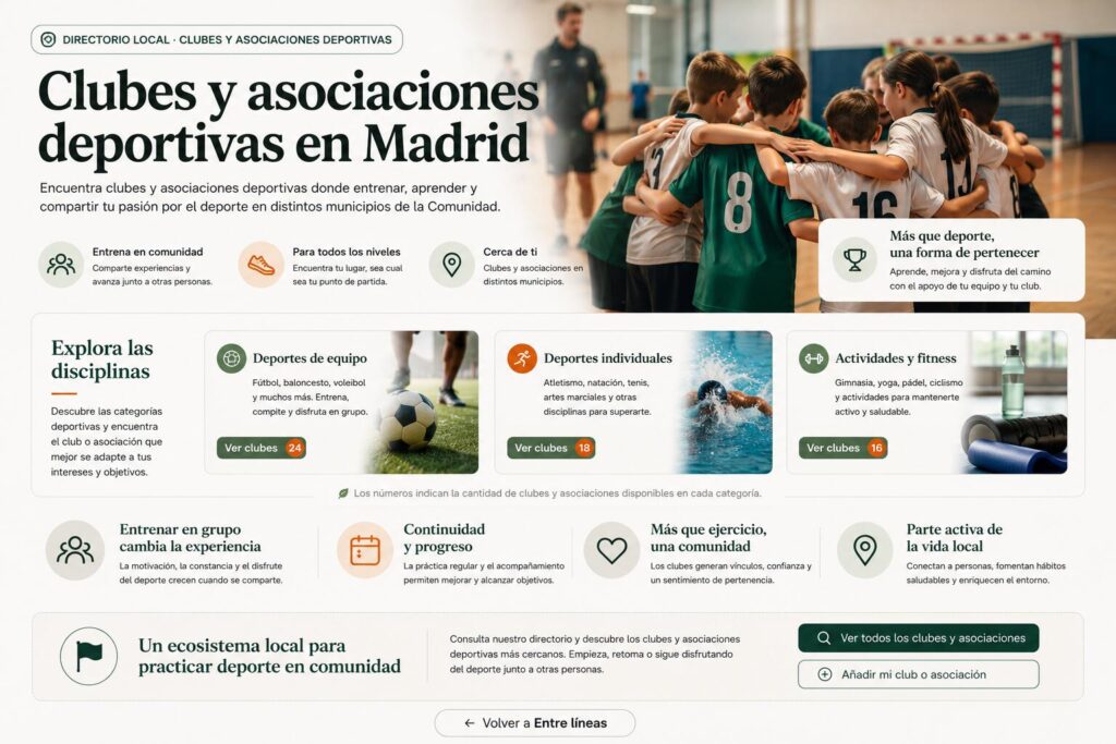 CLUBES Y ASOCIACIONES DEPORTIVAS EN MADRID