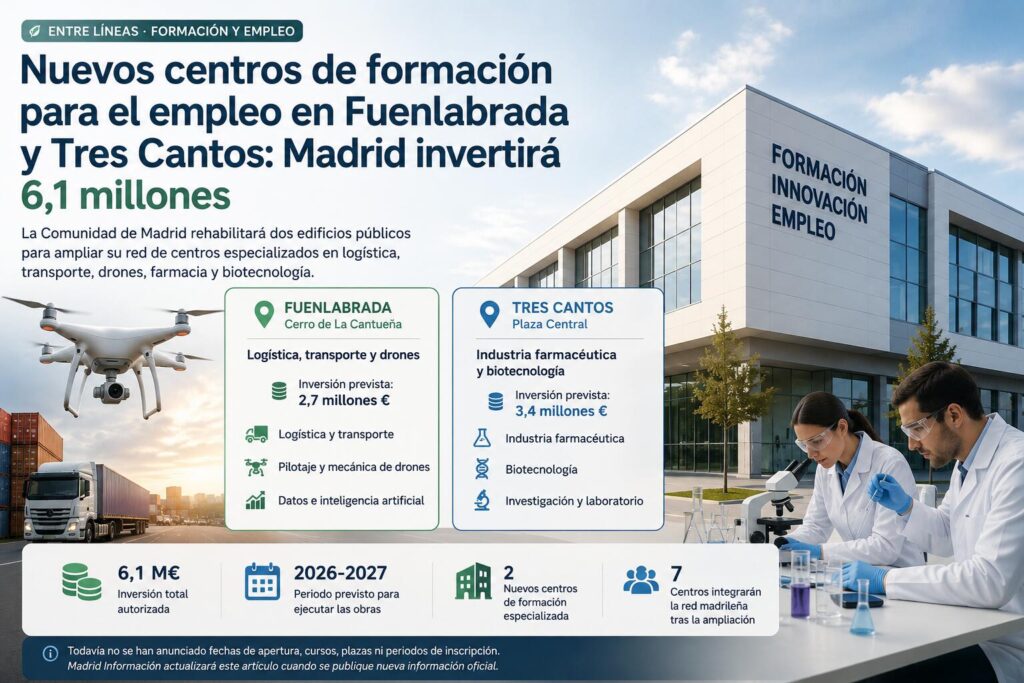 Nuevos centros de formacion para el empleo en Fuenlabrada y Tres Cantos 2