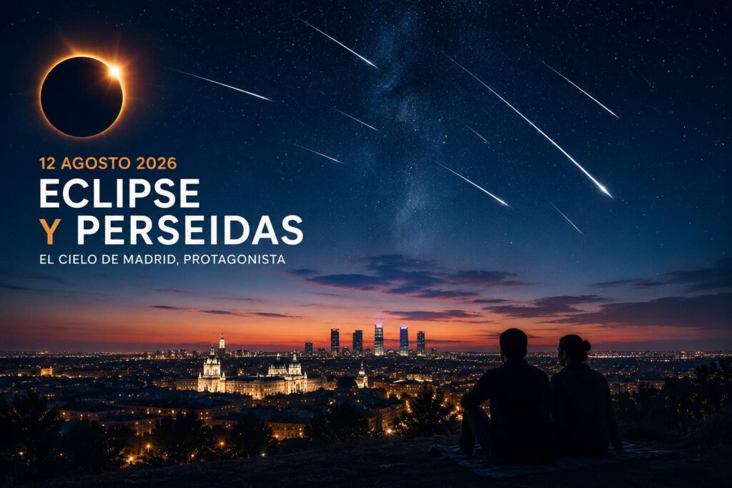 eclipse y perseidas madrid informacion