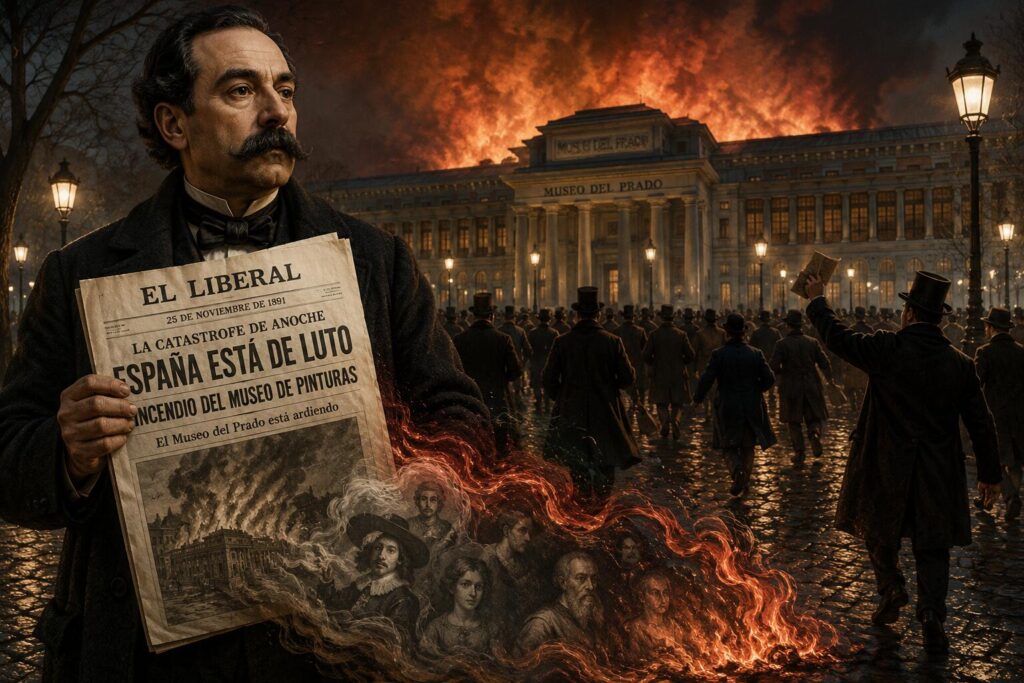 periodista incendio museo prado mariano cavia