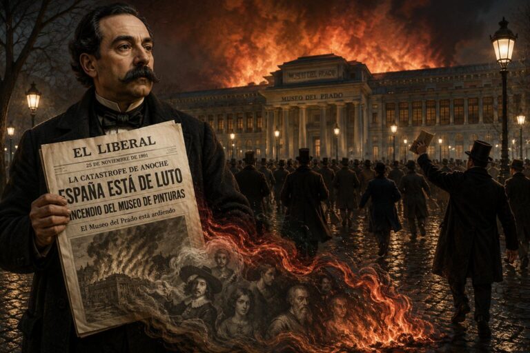 periodista incendio museo prado mariano cavia
