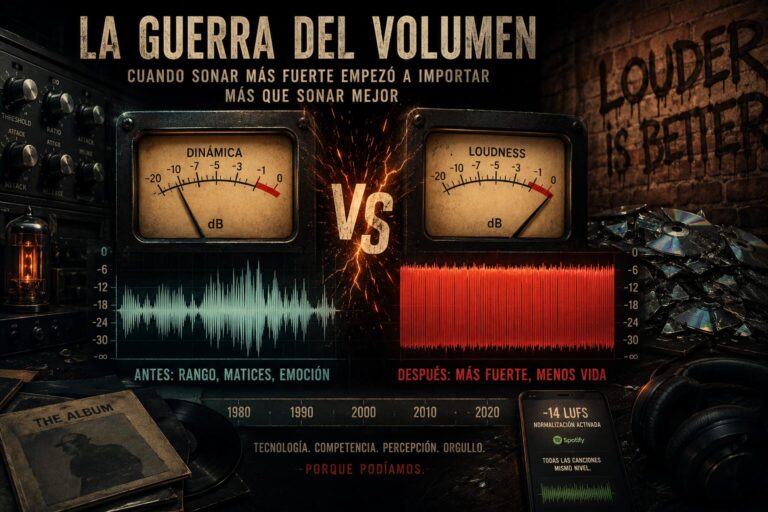guerra del volumen loudness war dinamica mastering